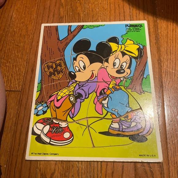 Vintage Playskool Disney Puzzle with Mickey and Minnie - Picture 1 of 7